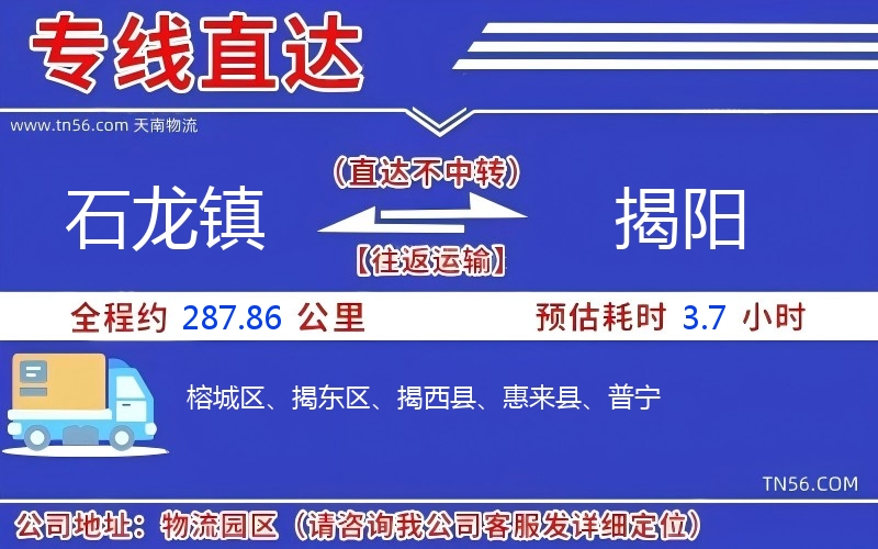 石龍鎮(zhèn)到揭陽物流公司