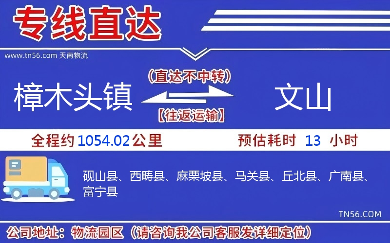 樟木頭鎮(zhèn)到文山物流公司 樟木頭鎮(zhèn)到文山物流公司